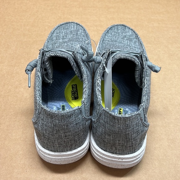 NEW - Skechers Men Canvas Slip-On Shoes (Gray) - Picture 3 of 9